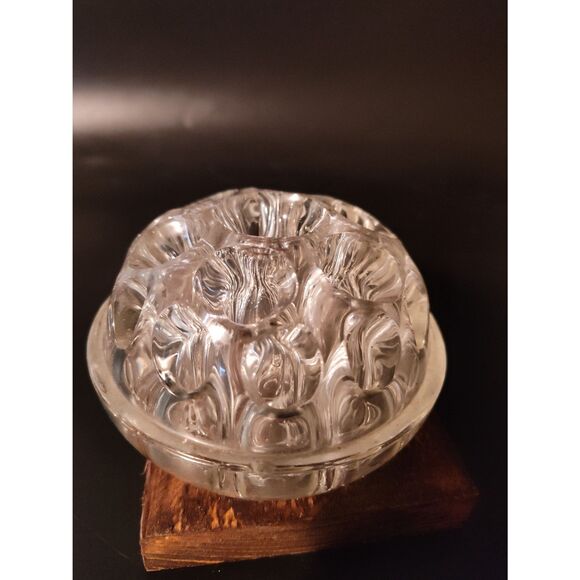 Vintage Clear Glass Flower Frog - Thick, Heavy 4" Floral Arranger, Vase 13 Holes - Picture 4 of 7